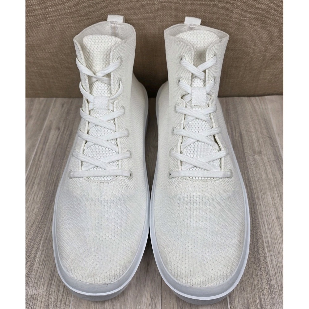 BYLT Premium Basics Lido Hytop Men's Size 12 Bright White Knit Shoes Sneakers